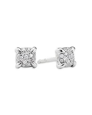 Womens Precious Chtelaine Stud Earrings with Diamonds in 18K White Gold Product Image