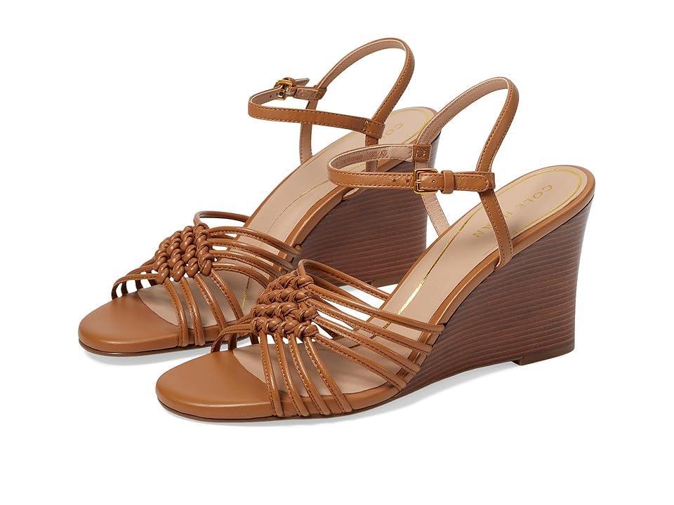 Cole Haan Jitney Knot Wedge (Pecan Leather) Women's Sandals Product Image