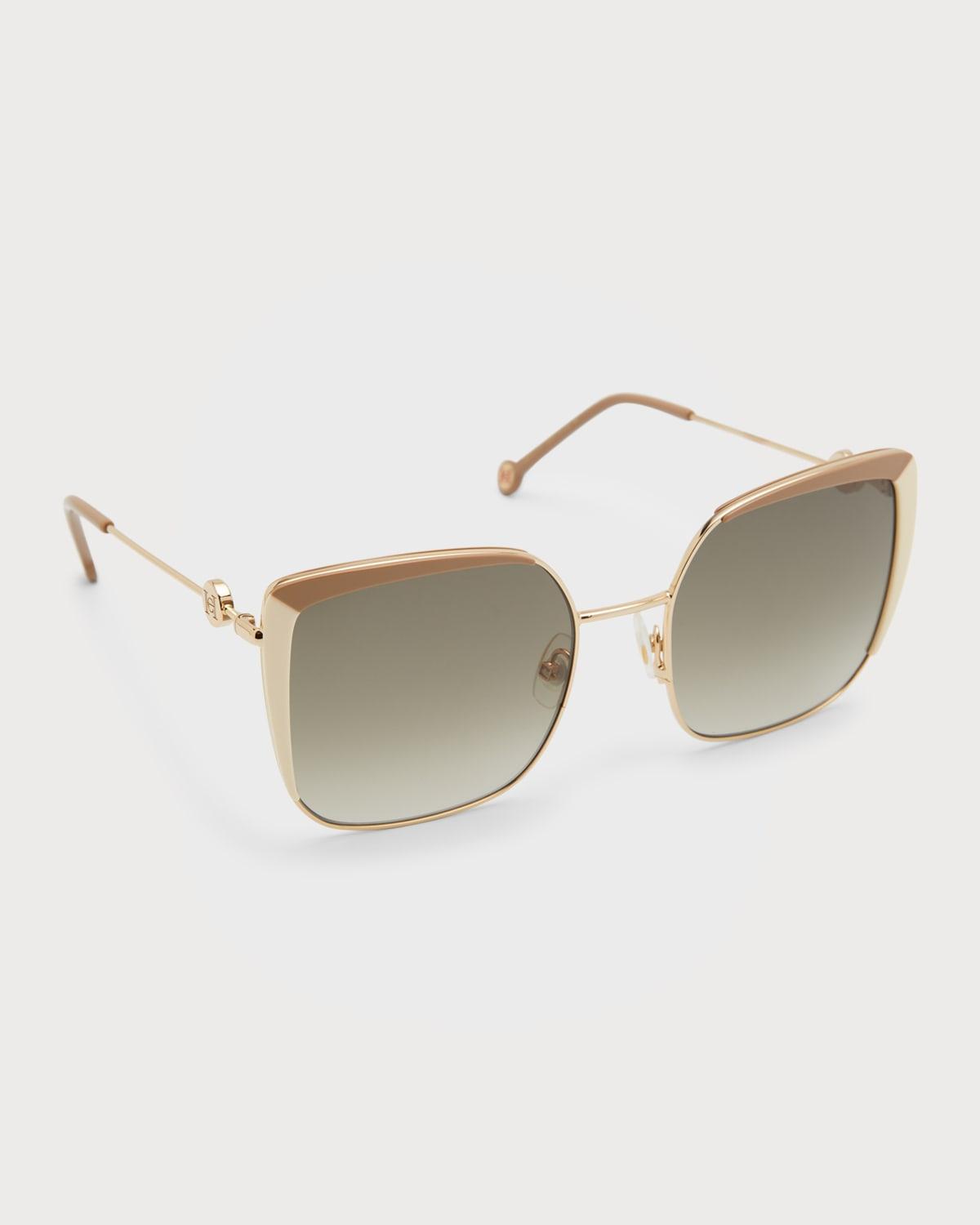 Monogram Square Acetate & Stainless Steel Sunglasses Product Image