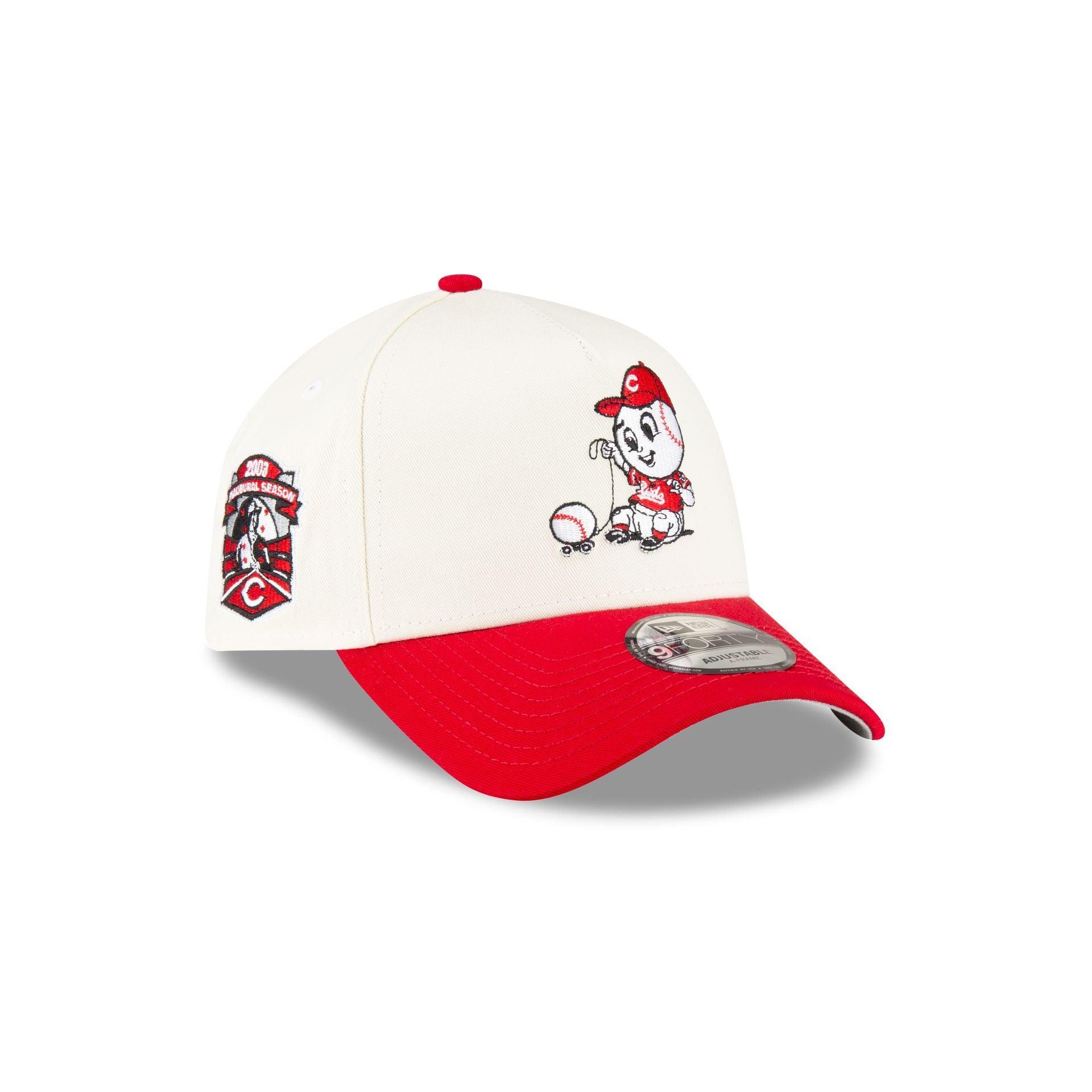 Cincinnati Reds Mini Mascot 9FORTY A-Frame Snapback Hat Male Product Image