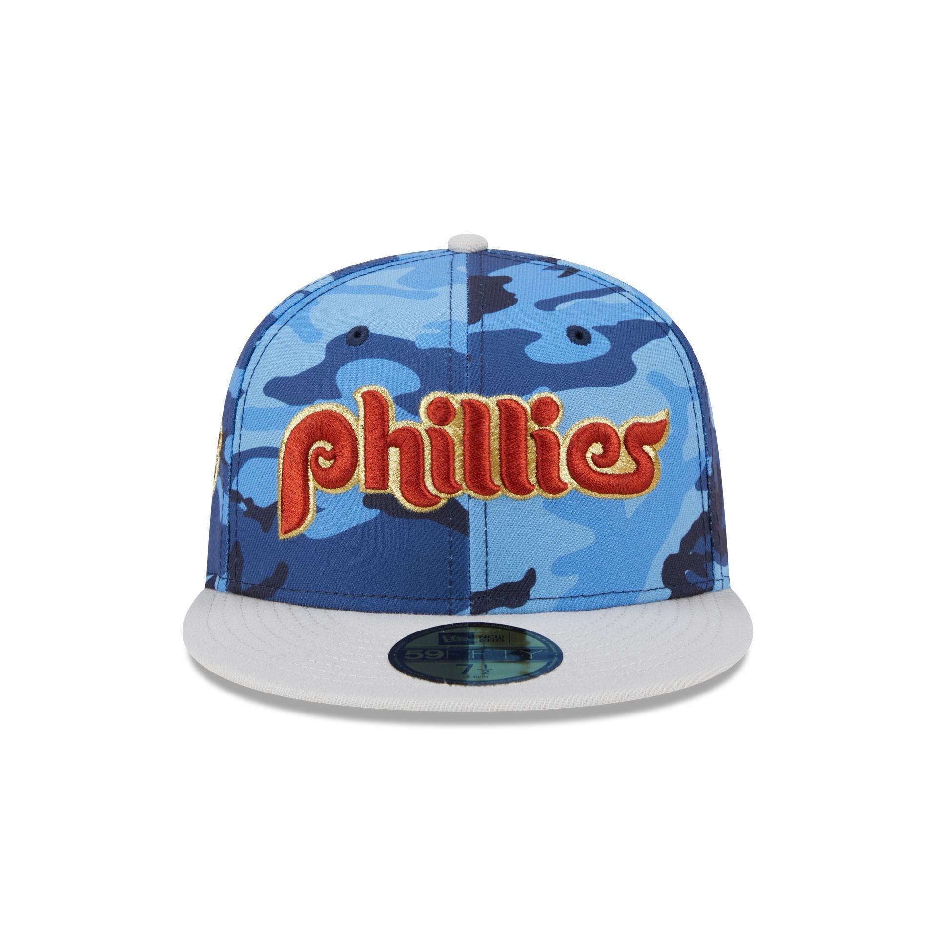 Philadelphia Phillies Blue Camo 59FIFTY Fitted Hat Male Product Image