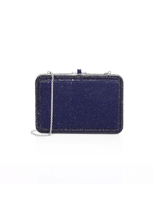 Womens Slim Slide Crystal Clutch Product Image