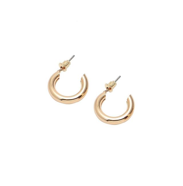 Sohi Womens Small Chunky Hoop Earrings Product Image