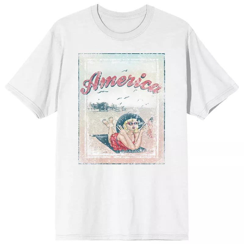 Mens Americana Vintage Pin-Up Graphic Tee Product Image