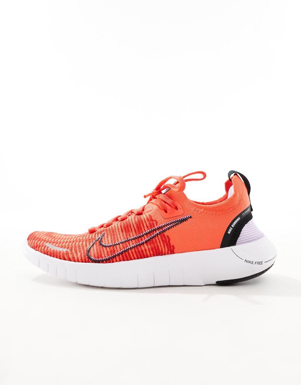 Nike Running Free Run NN sneakers in bright red Product Image