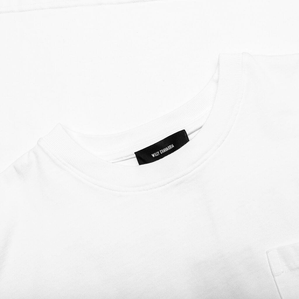 Laundromat S/S Buffalo Pocket Tee - White Male Product Image