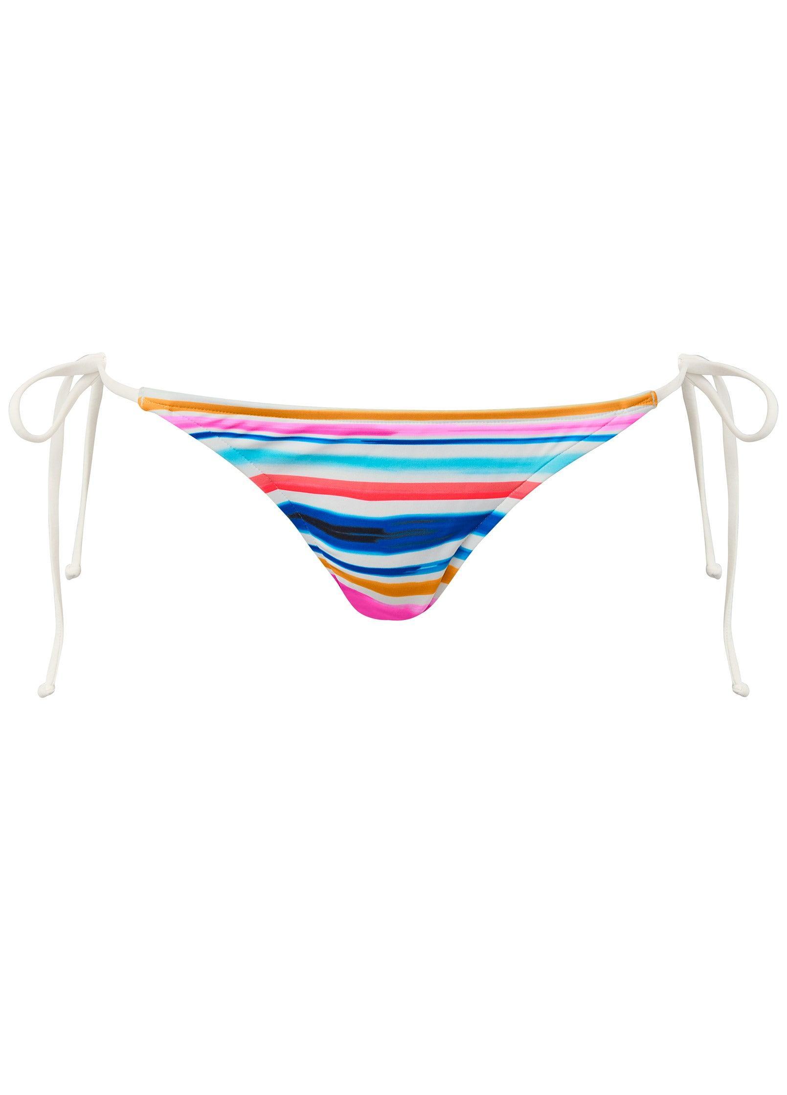 Miami Tie Side Bottom  - Rainbow Stripes Product Image