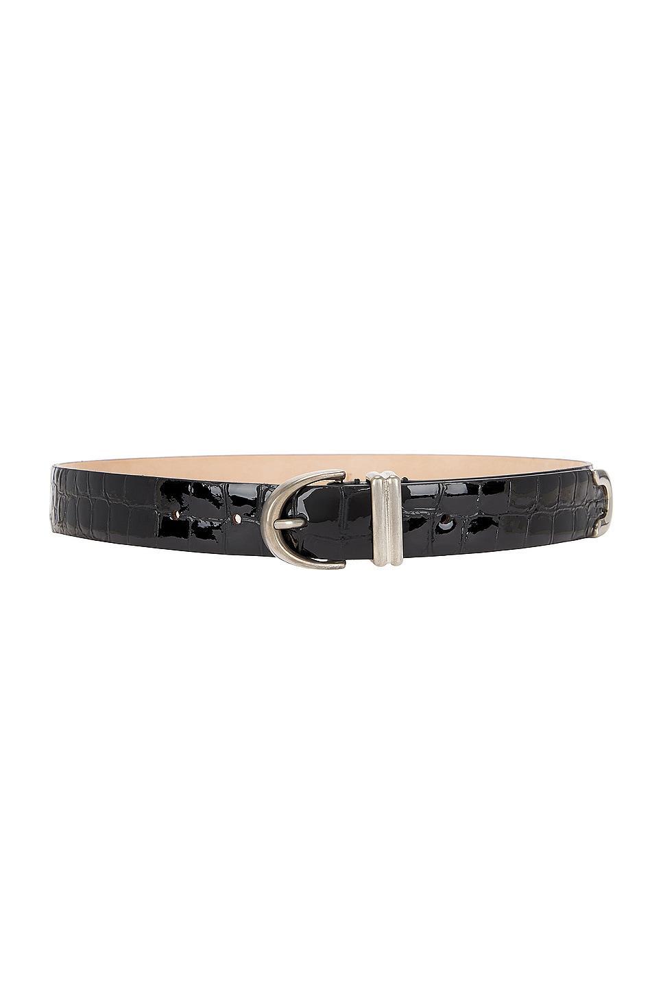 KHAITE Bambi Embossed Belt in Black Product Image