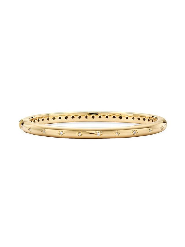 Womens Celestial Cosmos Small 18K Yellow Gold & 0.45 TCW Diamond Bangle Product Image