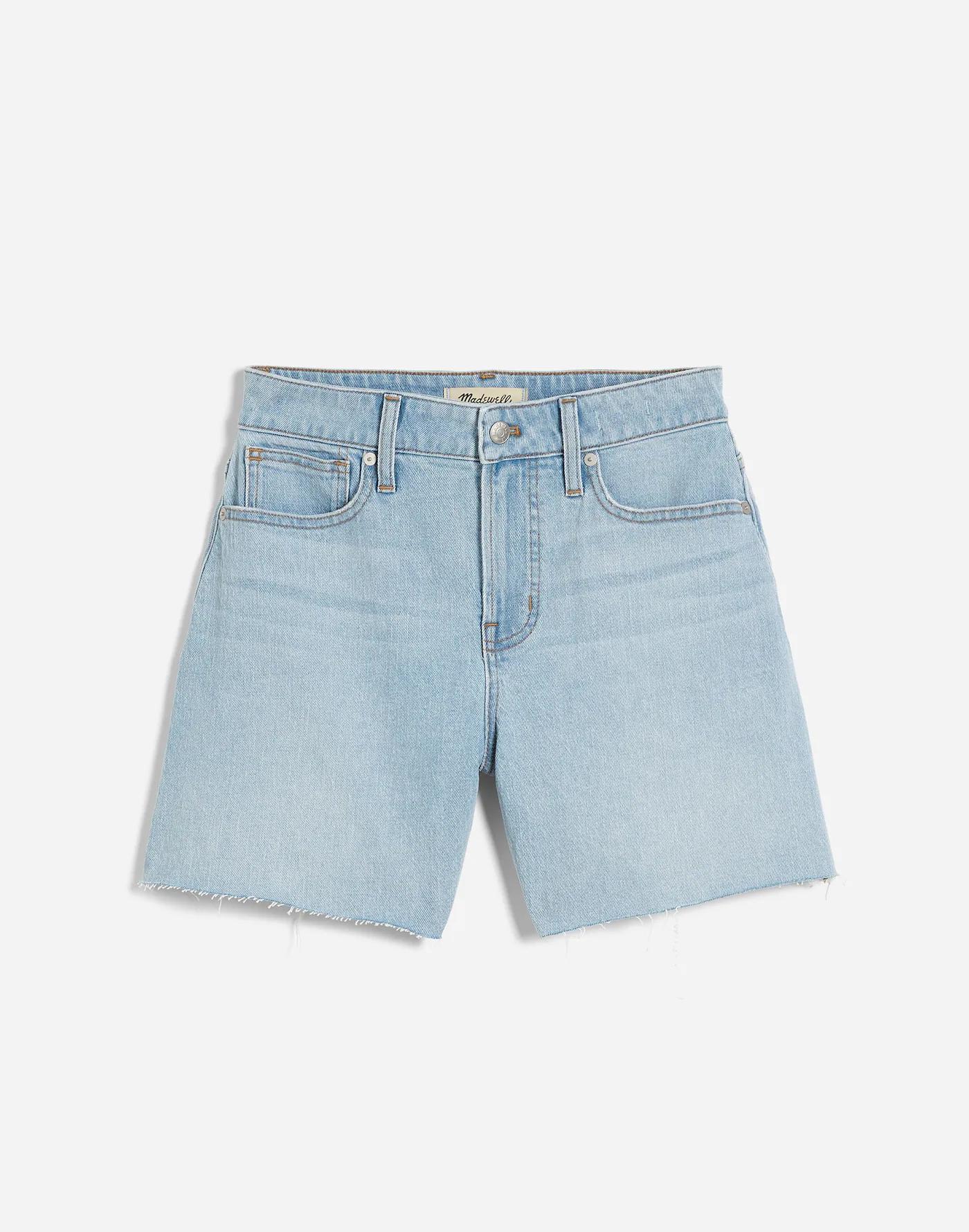 The Curvy Perfect Vintage Jean Short in Fitzgerald Wash: Raw Hem Edition Product Image