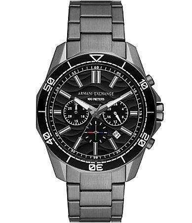 Armani Exchange Mens Spencer Gunmetal Watch Product Image