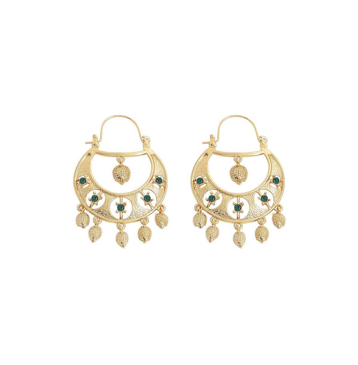 Sohi Womens Gold Regal Drop Earrings Product Image