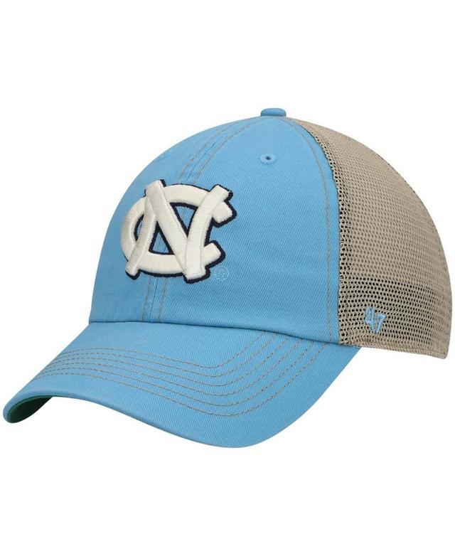 Mens Light Blue North Carolina Tar Heels Trawler Trucker Snapback Hat Product Image