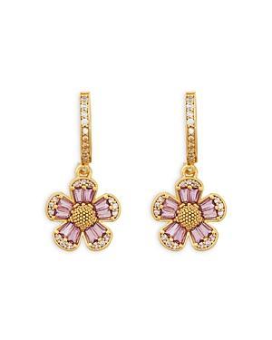 kate spade new york Fleurette Huggie Drop Earrings Product Image