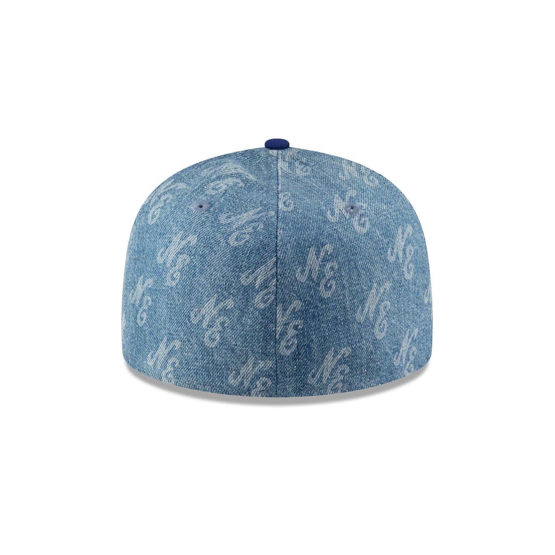 New Era Cap Laser Burn Out Denim 59FIFTY Fitted Hat Male Product Image