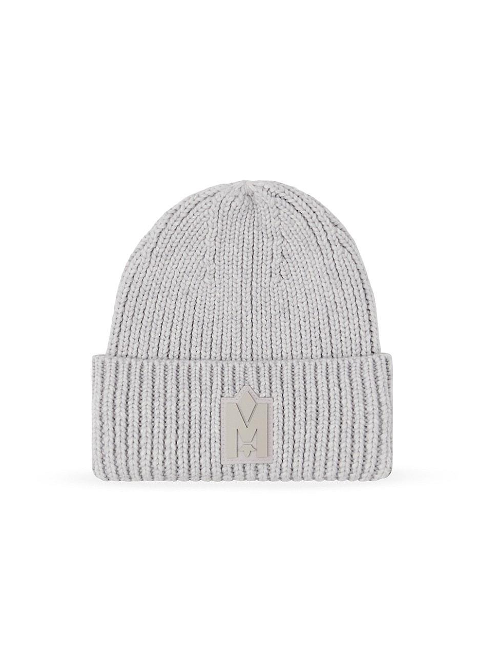 Mens M-Logo Patch Beanie Hat Product Image