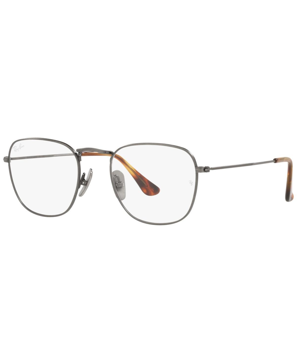 Ray-Ban RX8157V Frank Titanium Optics Mens Square Eyeglasses - Gunmetal Product Image