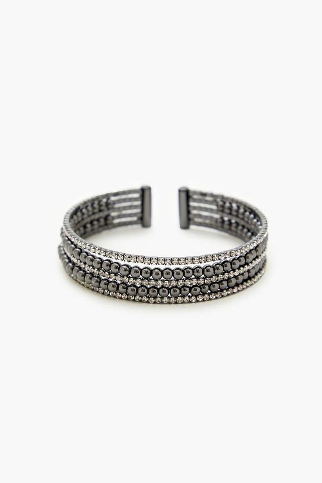 Beaded Rhinestone Bangle Bracelet | Forever 21 Product Image