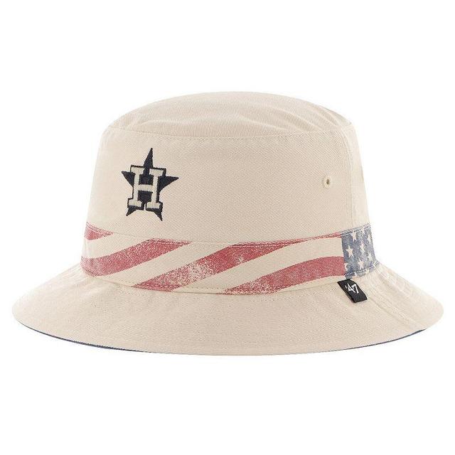 47 Brand Mens Khaki Houston Astros Glory Daze Bucket Hat Product Image