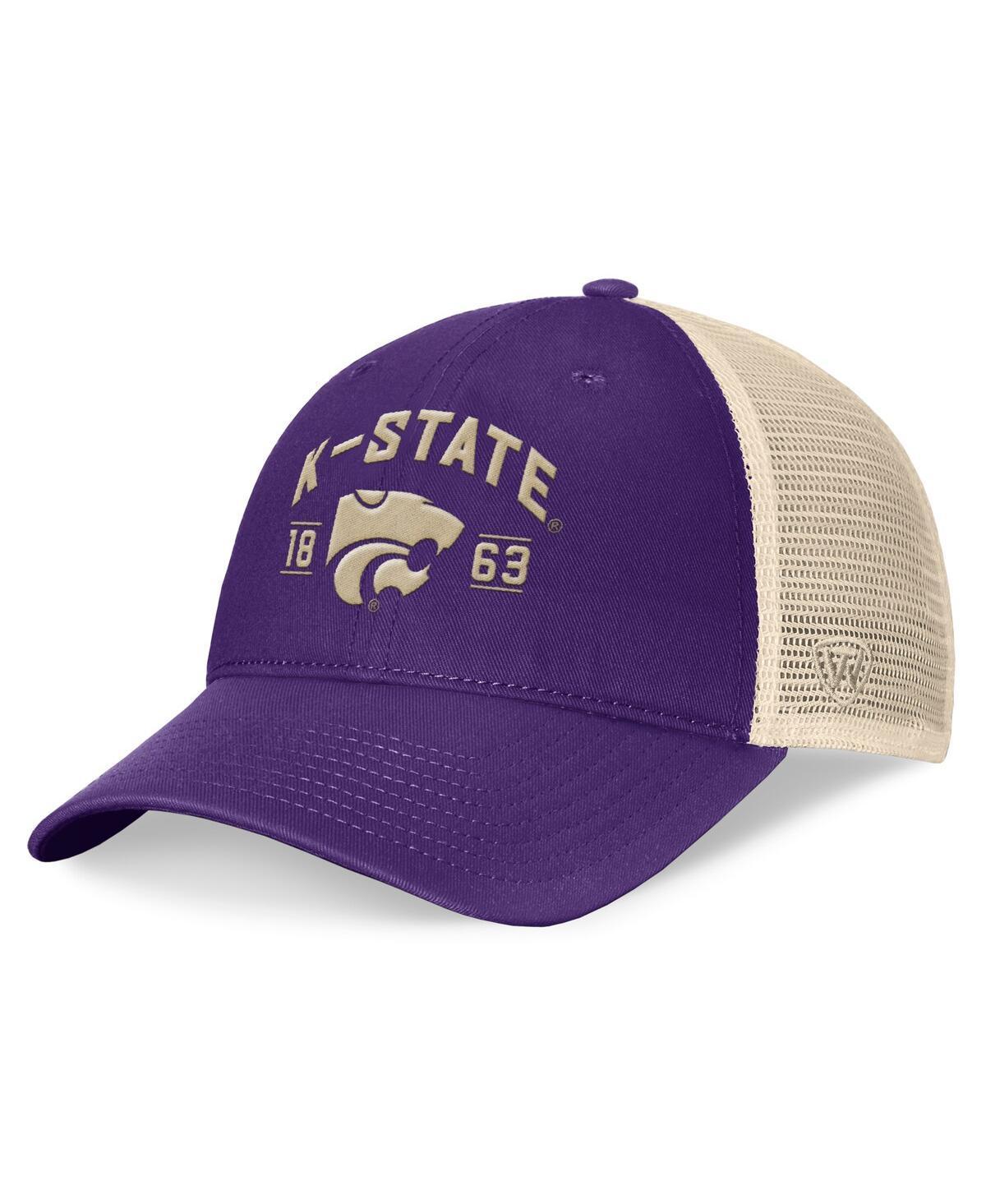 Top of the World Mens Purple Kansas State Wildcats Heritage Waylon Trucker Adjustable Hat - Purple Product Image