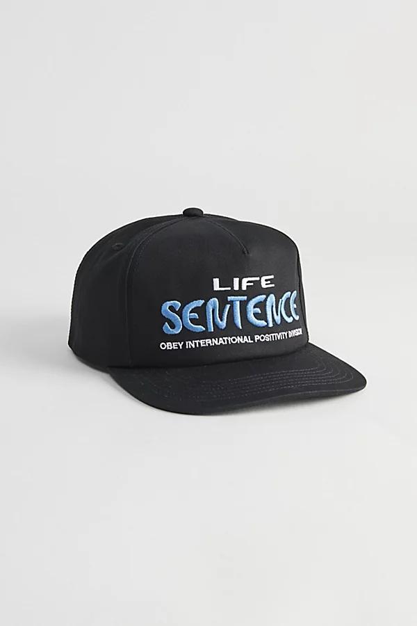 OBEY Life Sentence 5-Panel Baseball Hat Mens at Urban Outfitters Product Image