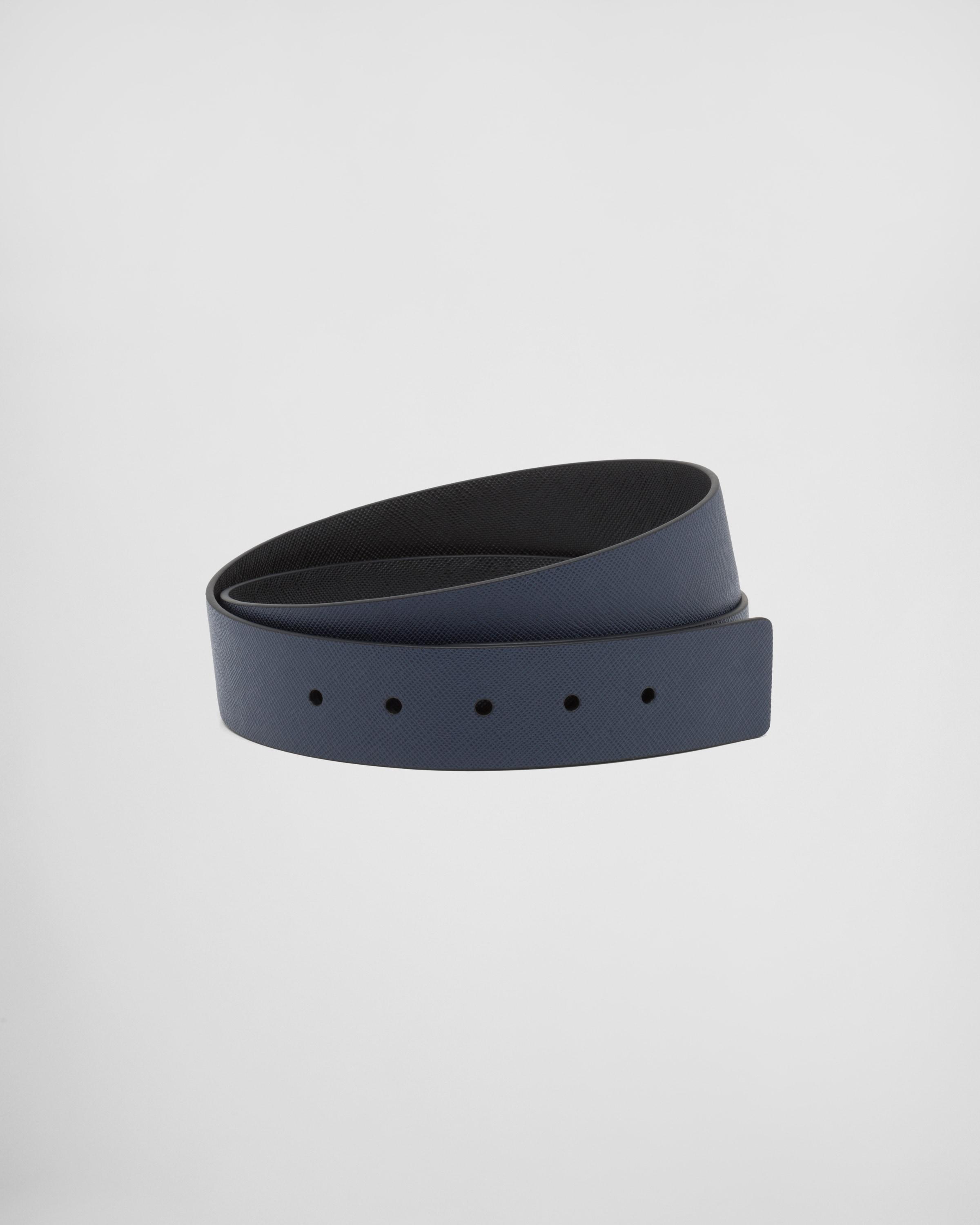 Reversible Saffiano leather belt strap Product Image