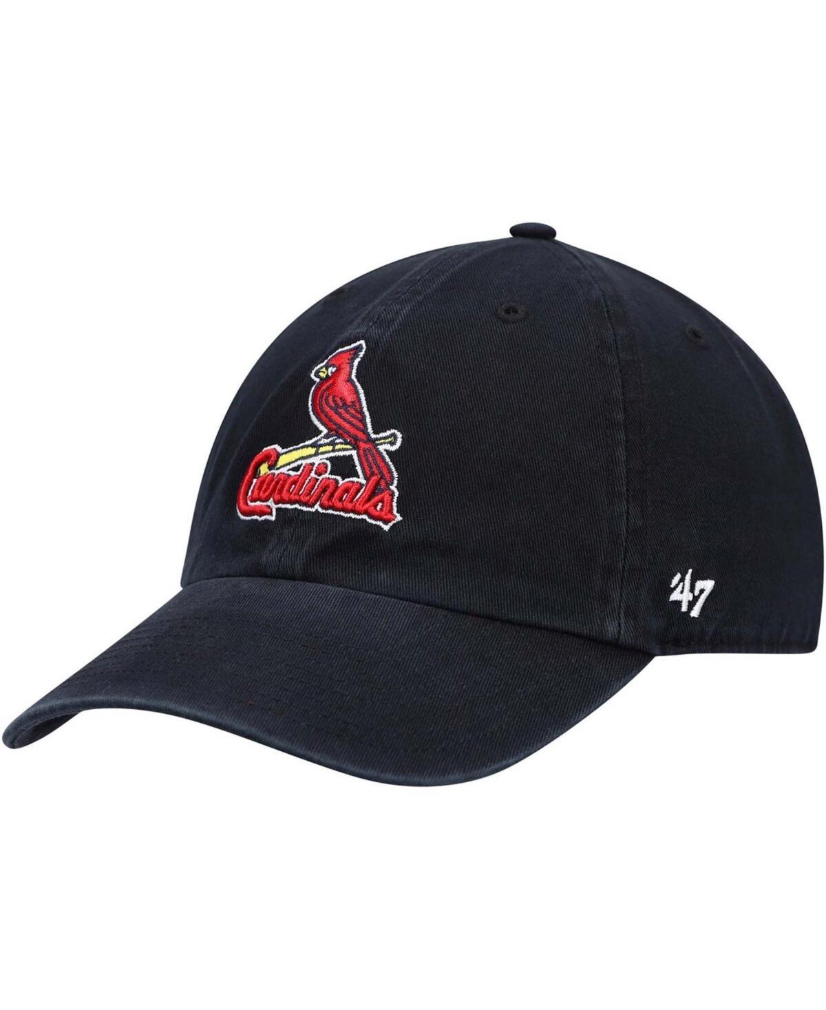 Mens Navy St. Louis Cardinals Clean Up Adjustable Hat Product Image