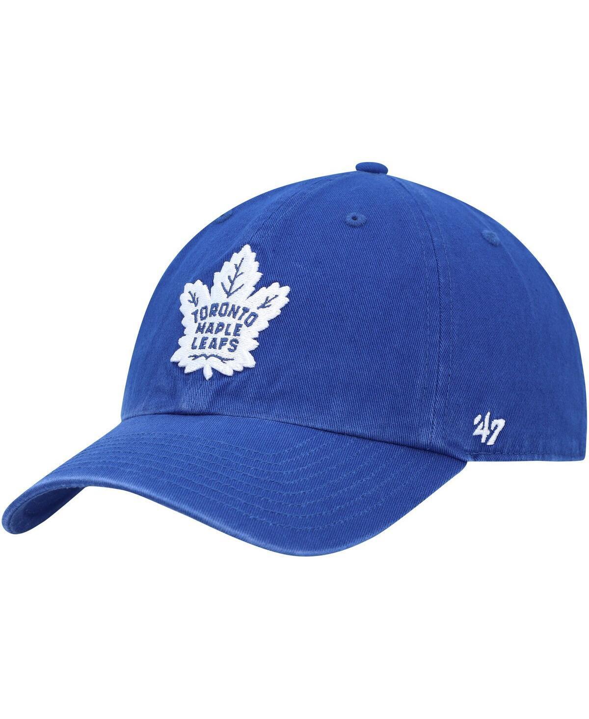 Mens 47 Brand Royal Toronto Maple Leafs Clean Up Adjustable Hat Product Image