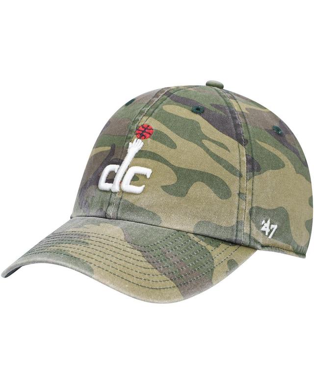 Mens 47 Camo Washington Wizards Clean Up Adjustable Hat Product Image