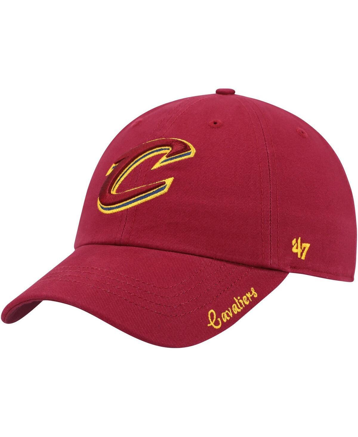 Womens 47 Brand Wine Cleveland Cavaliers Miata Clean Up Logo Adjustable Hat Product Image