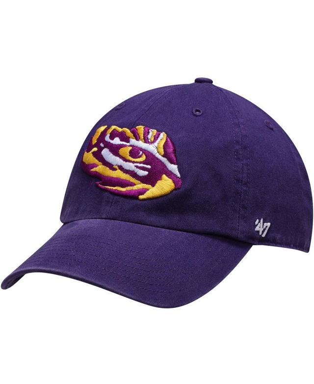 Mens Purple Lsu Tigers Team Clean Up Adjustable Hat Product Image