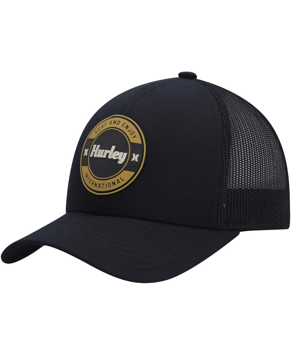 Mens Hurley Black Offshore Trucker Snapback Hat Product Image