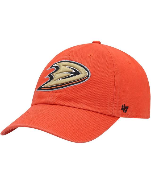 Mens Orange Anaheim Ducks Clean Up Adjustable Hat Product Image