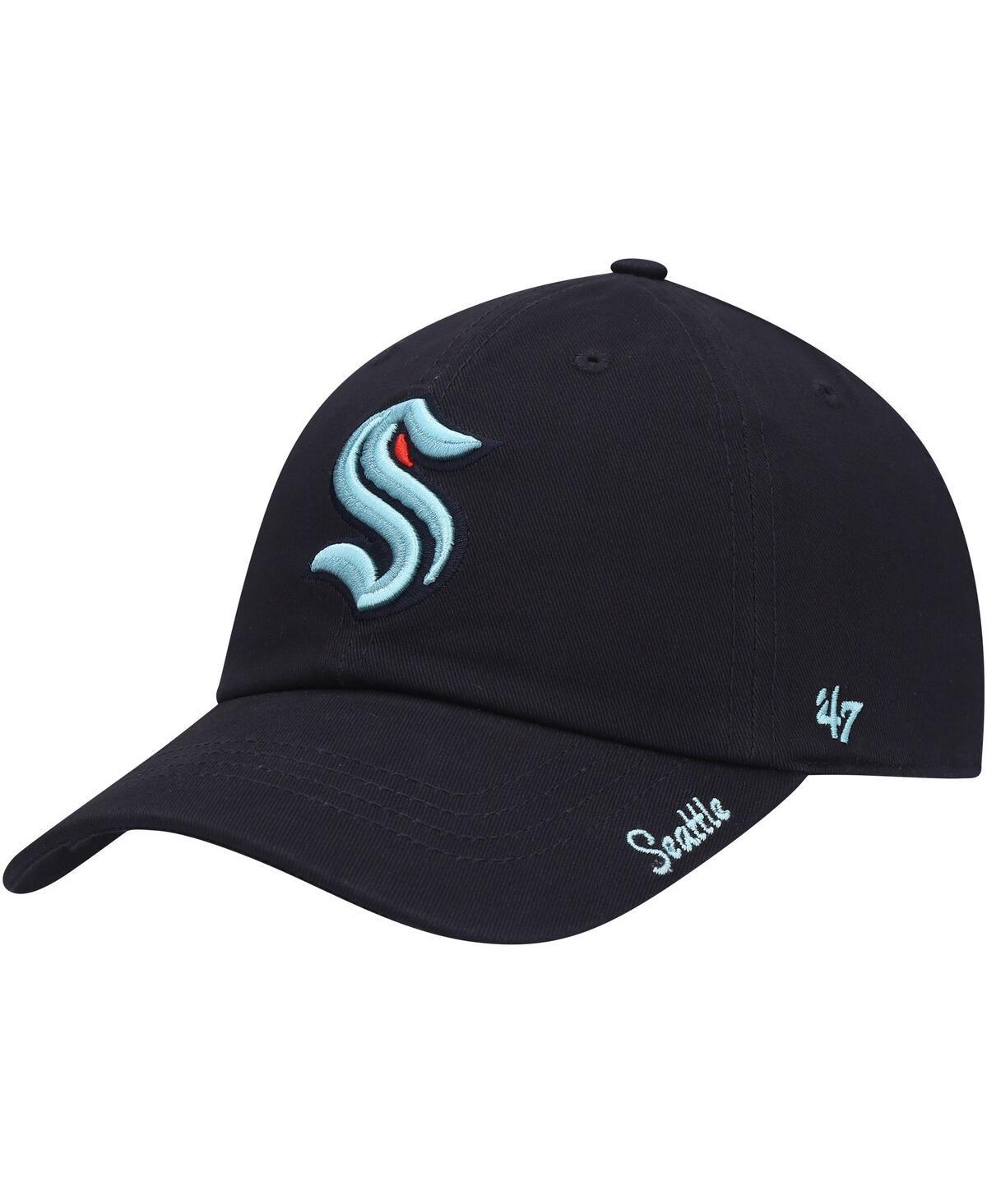 Womens Deep Sea Blue Seattle Kraken Miata Clean Up Adjustable Hat Product Image