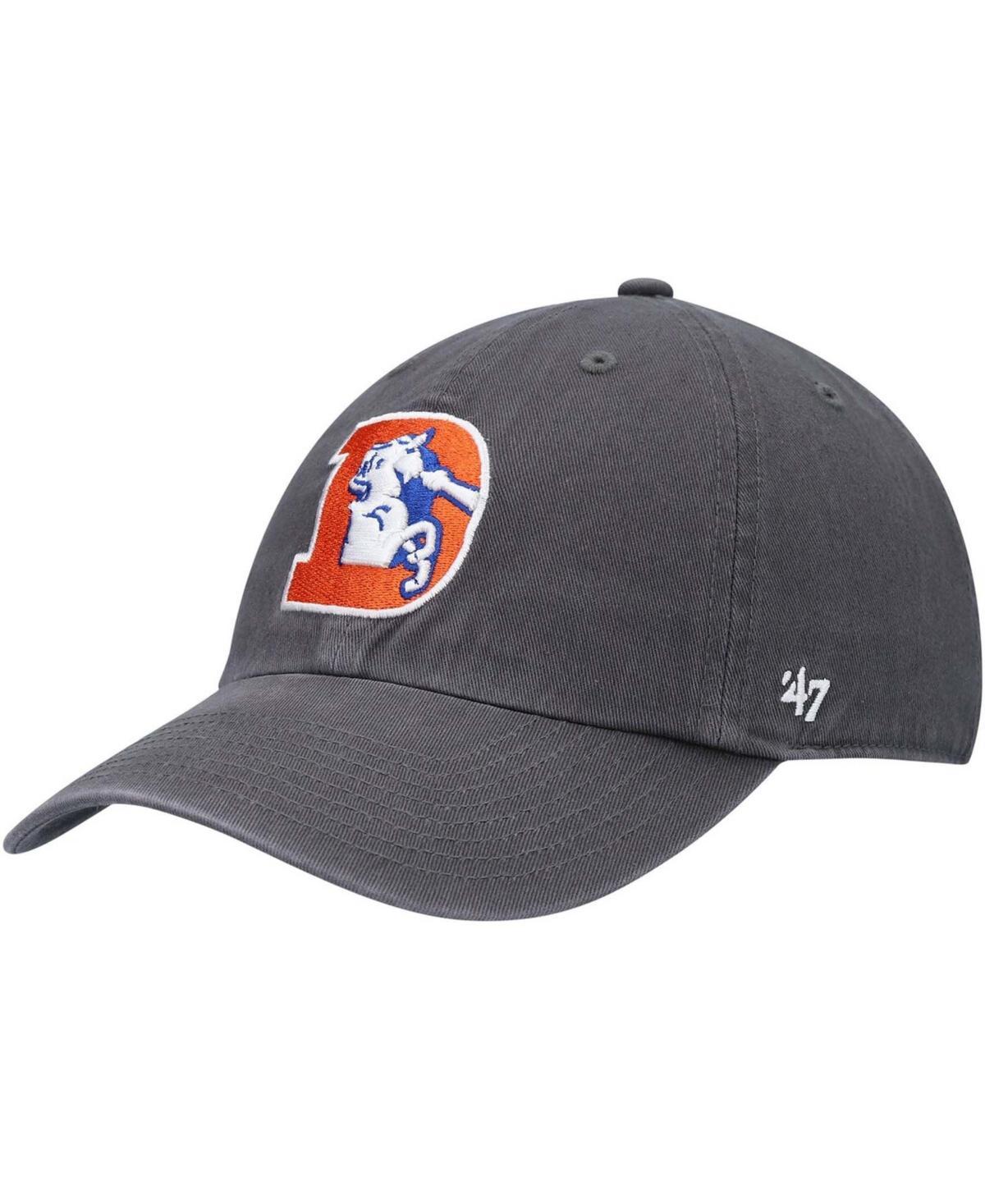 Mens Charcoal Denver Broncos Clean Up Legacy Adjustable Hat Product Image