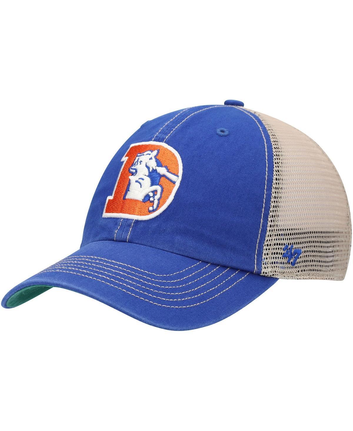 Mens 47 Brand Royal Denver Broncos Legacy Trawler Trucker Clean Up Snapback Hat - Royal Product Image