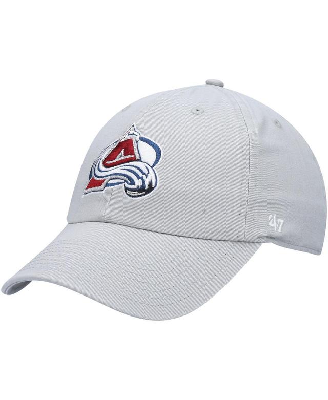 Mens 47 Gray Colorado Avalanche Clean Up Adjustable Hat Product Image