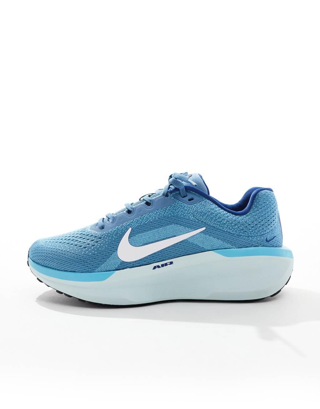 Nike Running Air Winflo 11 sneakers in blue Product Image