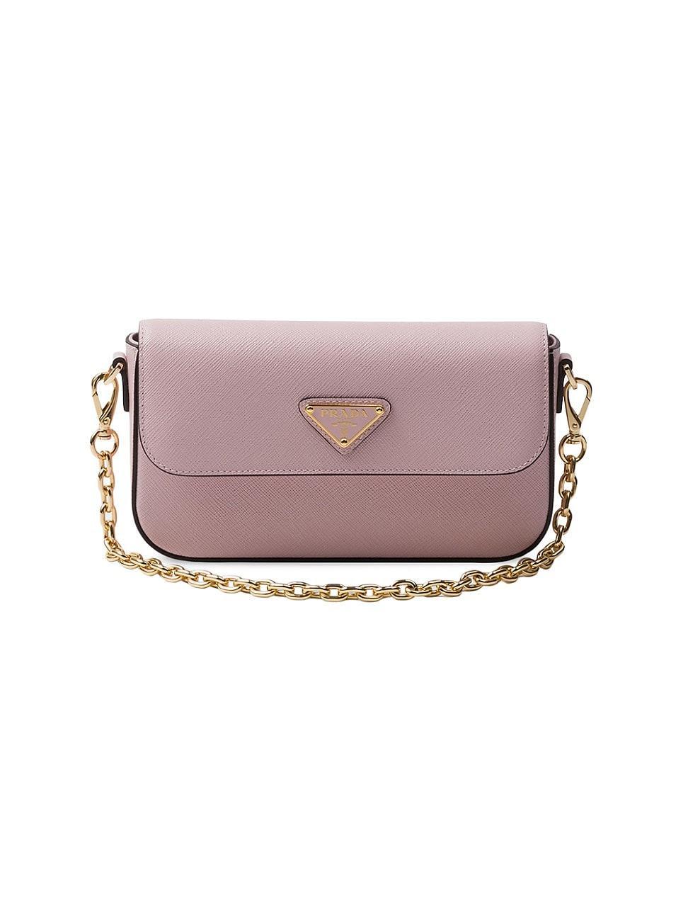 Womens Saffiano Leather Mini Shoulder Bag Product Image