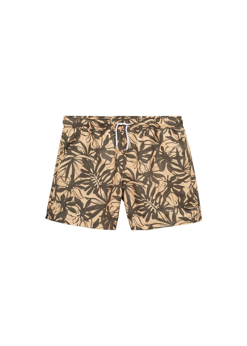 Floral print swimsuit - Men | MANGO USA Product Image