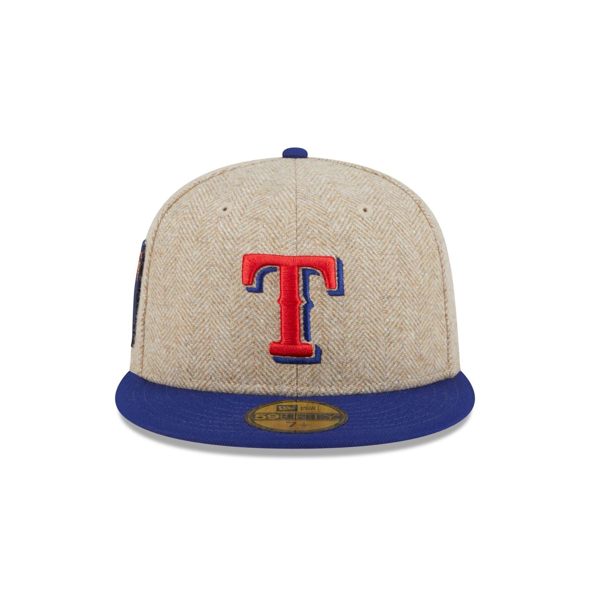 Texas Rangers Herringbone Moon 59FIFTY Fitted Hat Male Product Image