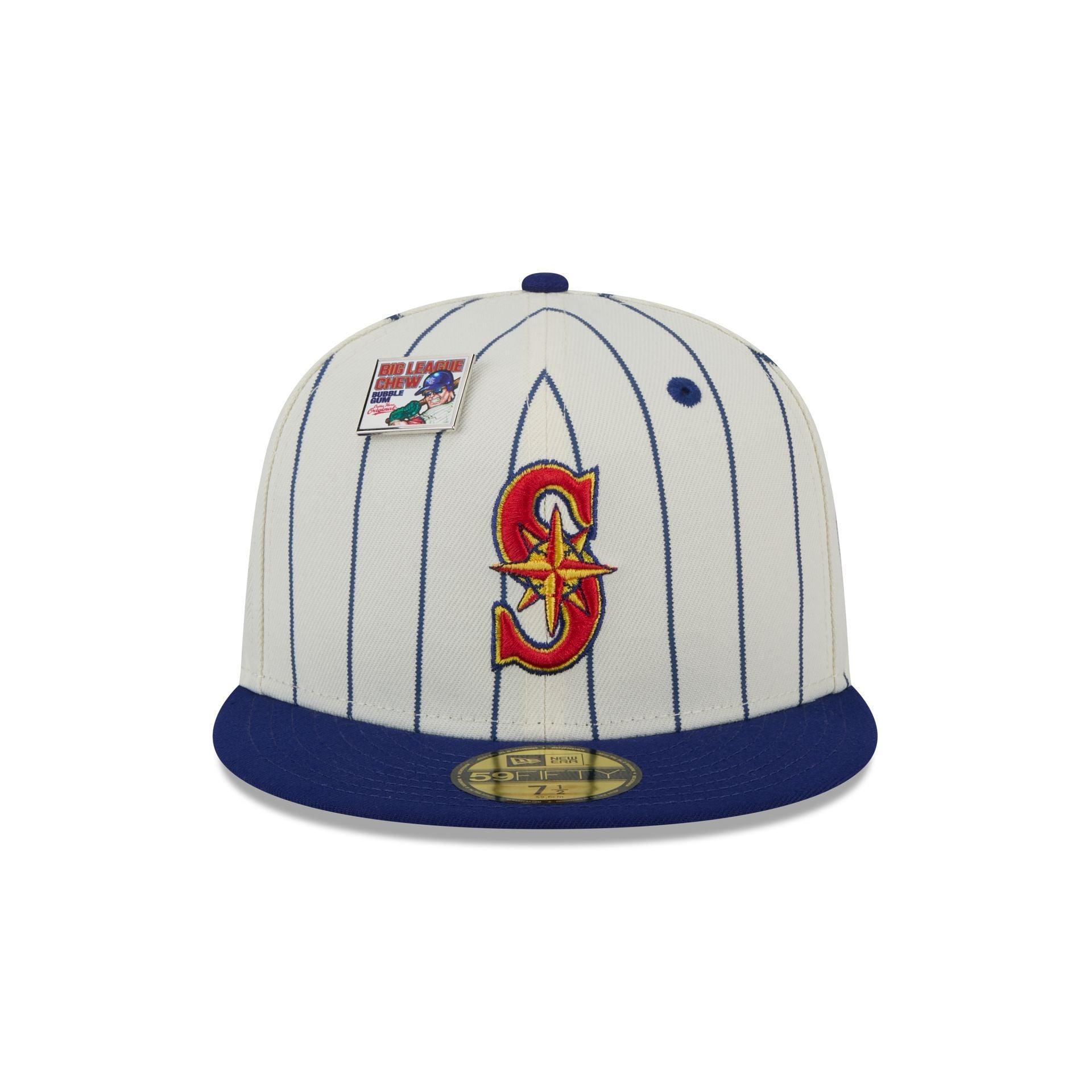 Big League Chew X Seattle Mariners Pinstripe 59FIFTY Fitted Hat Male Product Image