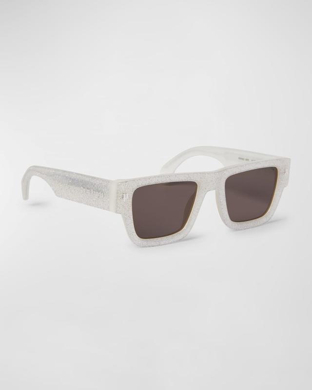 Mens Palisade Glitter Acetate Rectangle Sunglasses Product Image