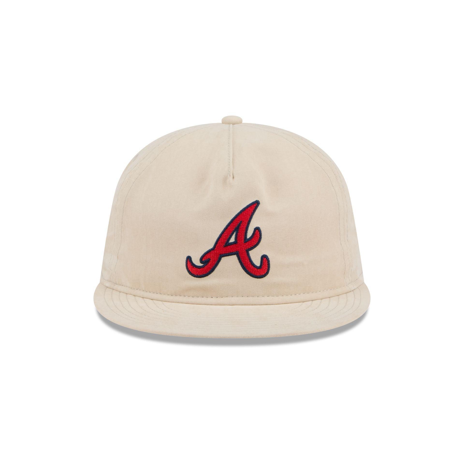 Atlanta Braves Brushed Nylon Retro Crown 9FIFTY Adjustable Hat Male Product Image