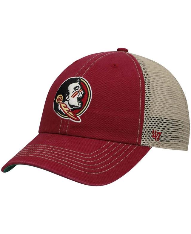 Mens 47 Garnet Florida State Seminoles Trawler Trucker Snapback Hat Product Image