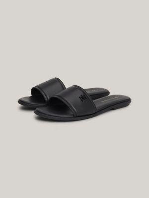 TH Logo Leather Slide Product Image