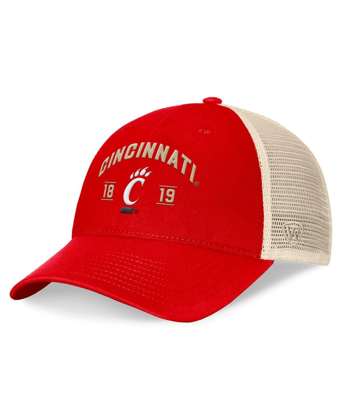 Mens Top of the World Cincinnati Bearcats Heritage Waylon Trucker Adjustable Hat Product Image