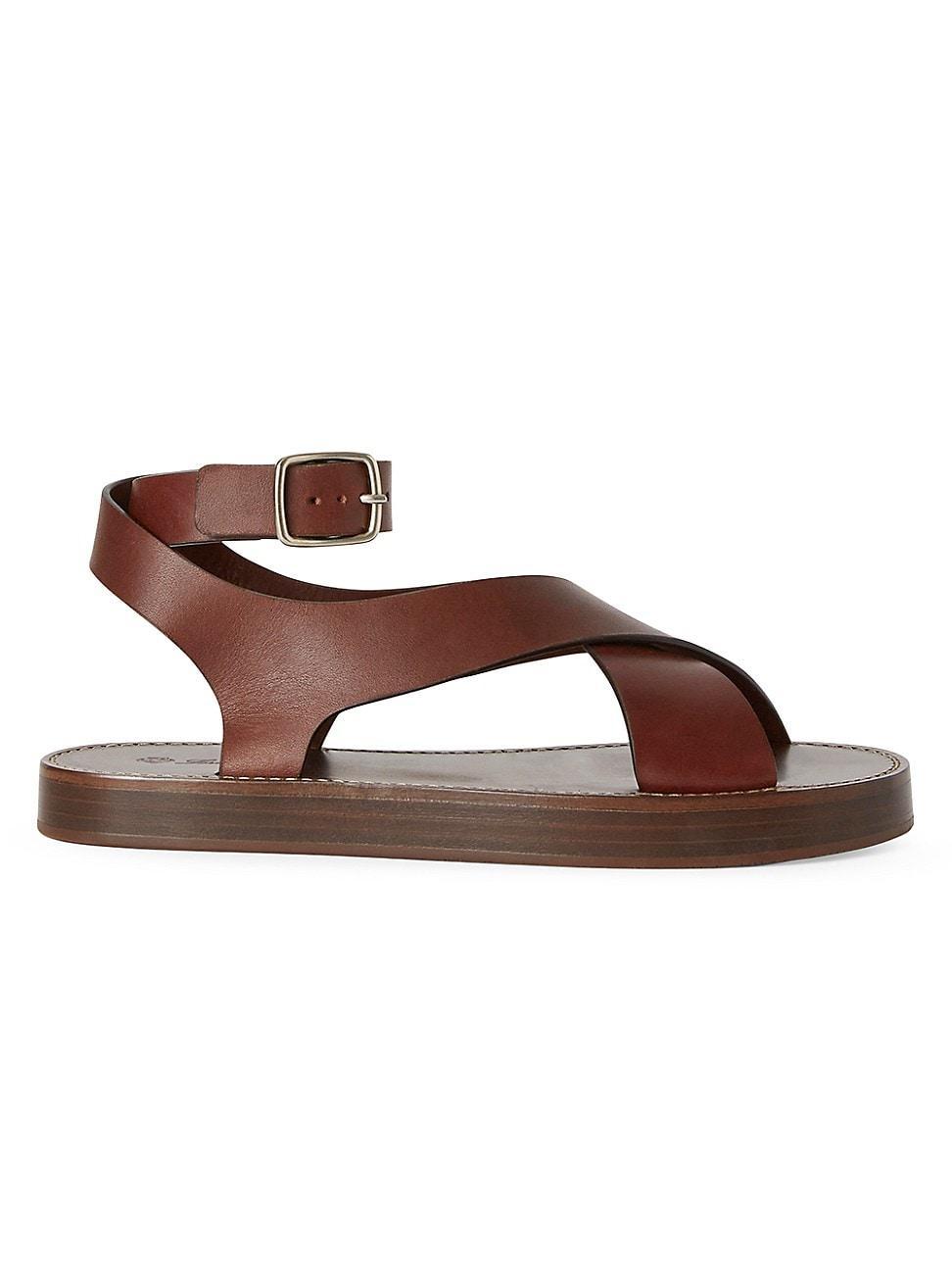 Womens Sumie Leather Ankle-Wrap Sandals Product Image