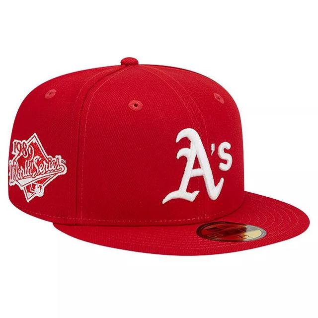 Mens New Era Oakland Athletics Logo 59FIFTY Fitted Hat Product Image