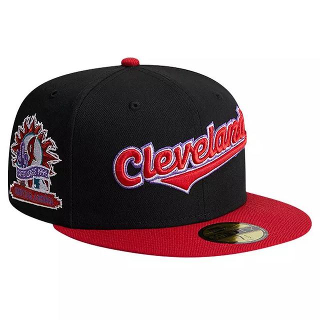 Mens New Era Cleveland Indians Cooperstown Collection Retro Spring Training 59FIFTY Fitted Hat Product Image